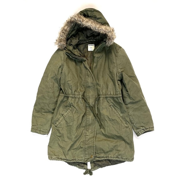 Old Navy Basil Pine Sherpa Utility Lined Anorak - Picture 5 of 6